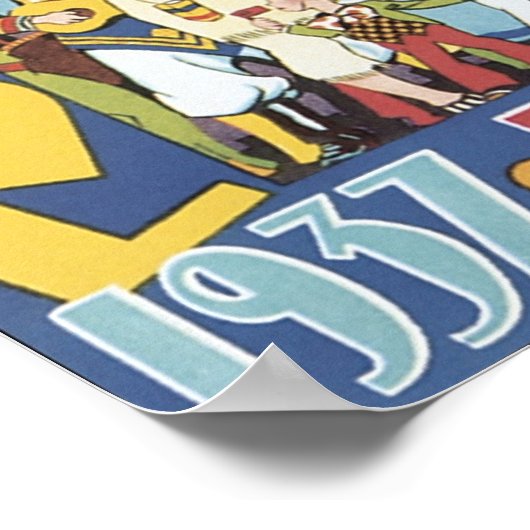  carnaval 1937 Panama Travel Poster (Hoek)