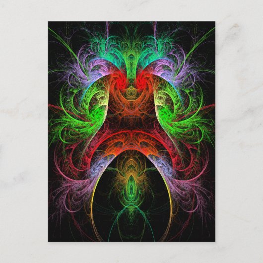 Carnaval Abstract Art Briefkaart (Voorkant)