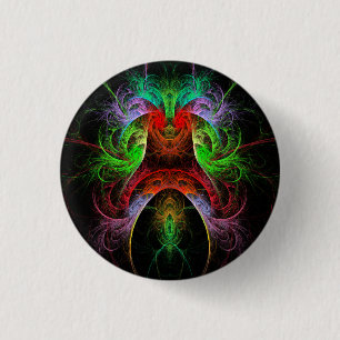 Carnaval Abstract Art Button (rond)