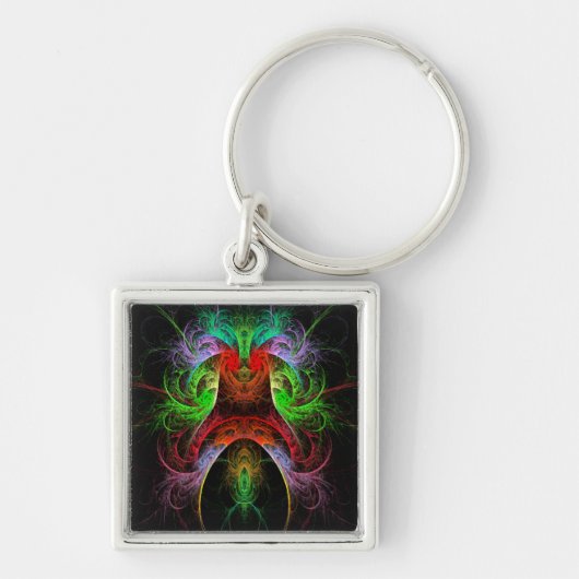 Carnaval Abstract art Small Sleutelhanger (Voorkant)