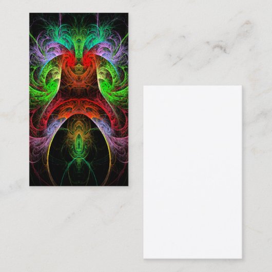 Carnaval Abstract Art Visitekaartje (Voorkant / Achterkant)