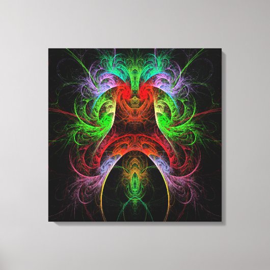 Carnaval Abstract kunstschilderwerk — Afdruk Canva Canvas Afdruk (Voorkant)