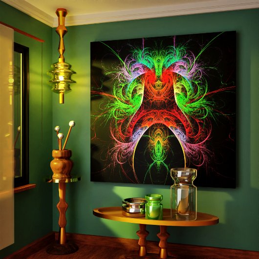 Carnaval Abstract kunstschilderwerk — Afdruk Canva Canvas Afdruk