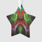 Carnaval Abstracte Art AcrylStar Ornament (voorkant)