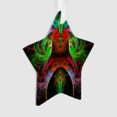 Carnaval Abstracte Art AcrylStar Ornament (voorkant)