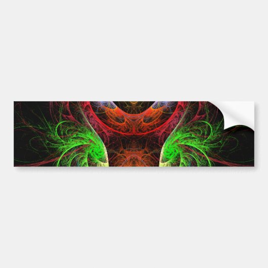 Carnaval Abstracte Art Bumpersticker (Voorkant)