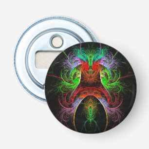Carnaval Abstracte Art Button Flesopener