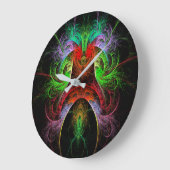 Carnaval Abstracte Art Round Grote Klok (Hoek)