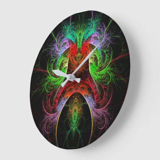 Carnaval Abstracte Art Round Grote Klok (Hoek)