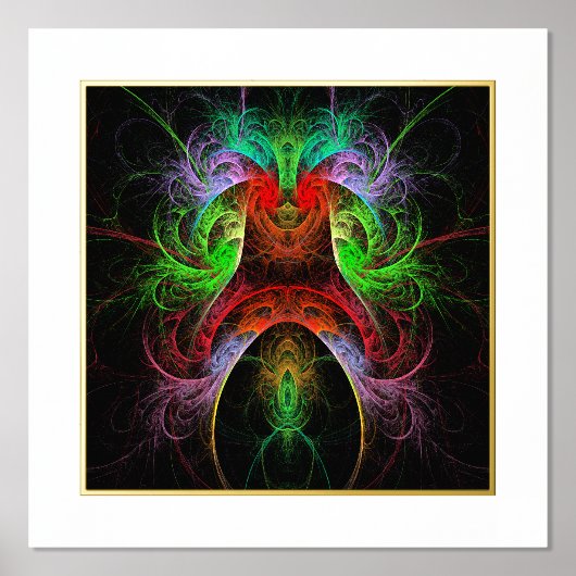 Carnaval Abstracte Kunst Folie Afdrukken (Voorkant)
