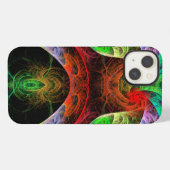 Carnaval Abstracte Kunst iPhone Hoesje (Achterkant horizontaal)