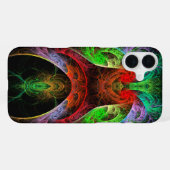 Carnaval Abstracte Kunst iPhone Hoesje (Achterkant horizontaal)