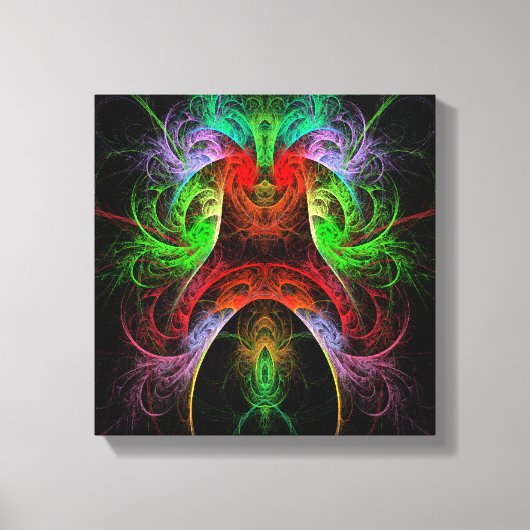 Carnaval Abstracte kunst zwart-wit Canvas Afdruk (Voorkant)