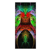 Carnaval Abstracte rackkaart Reclamekaart (Voorkant)