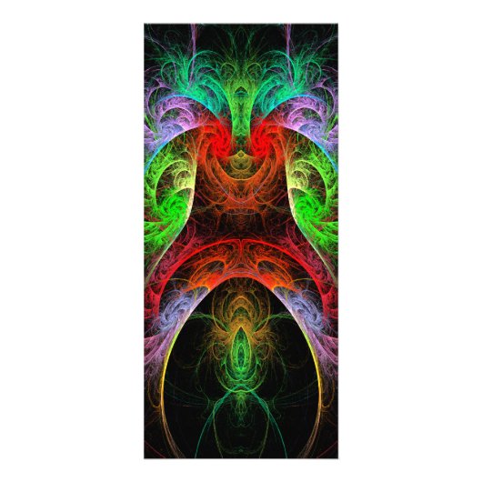 Carnaval Abstracte rackkaart Reclamekaart (Voorkant)