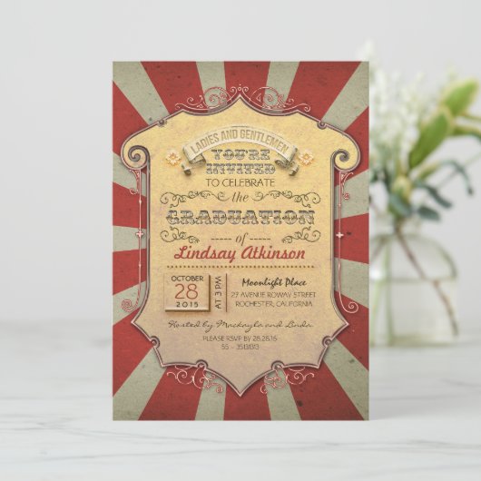 Carnaval Afstuderen Kaart (Staand voorkant)