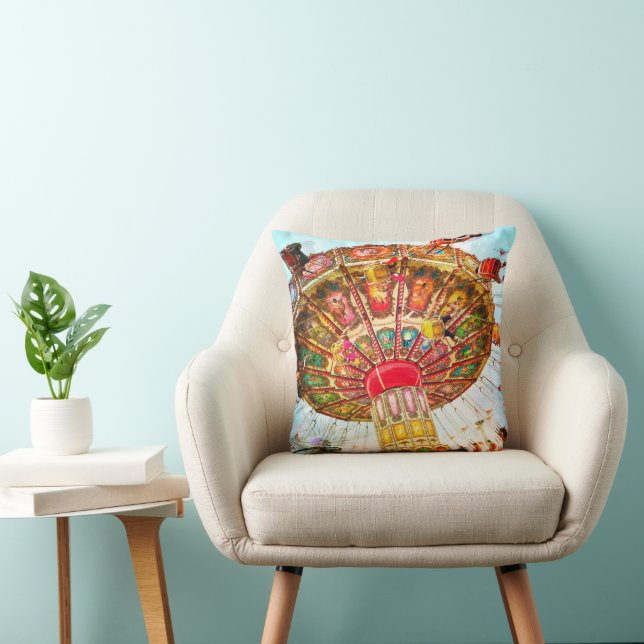 Carnaval Amusement Park Swing Ride Vet Eenvoudig Kussen (Stoel)