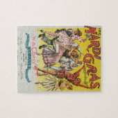Carnaval Antieke Gele Poster Legpuzzel (Horizontaal)