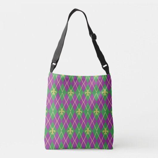 Carnaval Argyle all-over-print tas (Achterkant)
