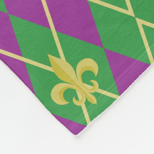 Carnaval Argyle Fleece Deken (Hoek)