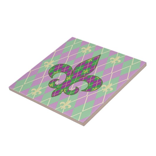 Carnaval Argyle Tegel Tegeltje (Zijkant)