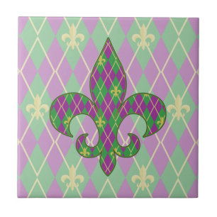 Carnaval Argyle Tile Tegeltje