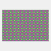 Carnaval Argyle Wrapping Papier Set Inpakpapier Vel (Voorkant)
