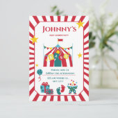 Carnaval Baby Douche Uitnodigingen (Staand voorkant)