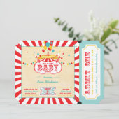 Carnaval Baby Douche Uitnodigingen (Staand voorkant)