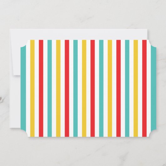 Carnaval Baby Douche Uitnodigingen (Achterkant)