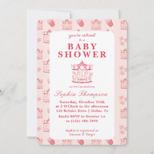 Carnaval Baby shower Uitnodiging