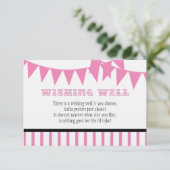 Carnaval Baby shower Wishing Well Card Kaart (Staand voorkant)