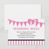 Carnaval Baby shower Wishing Well Card Kaart (Voorkant / Achterkant)