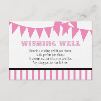 Carnaval Baby shower Wishing Well Card Kaart