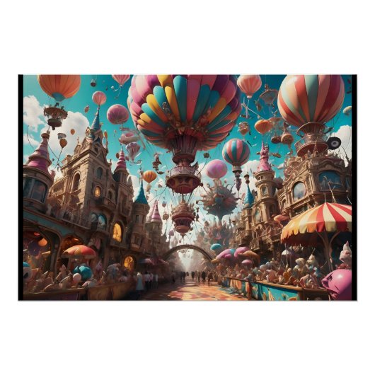 Carnaval Ballon Festival Perfect Poster (Voorkant)