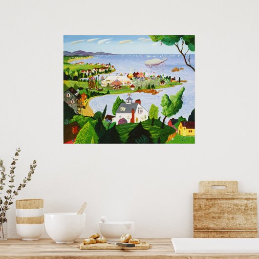 Carnaval bij de strand poster (Keuken)