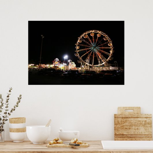 Carnaval bij nacht 07 poster (Keuken)