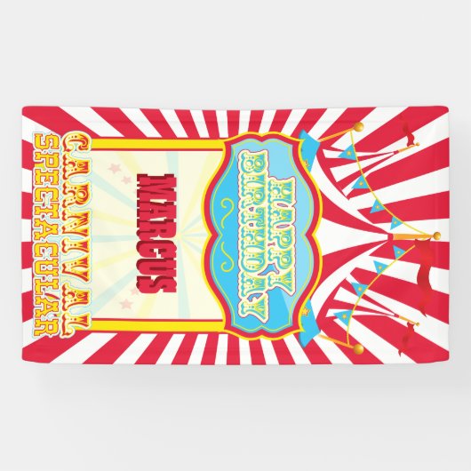 Carnaval Birthday Party Spandoek (Horizontaal)