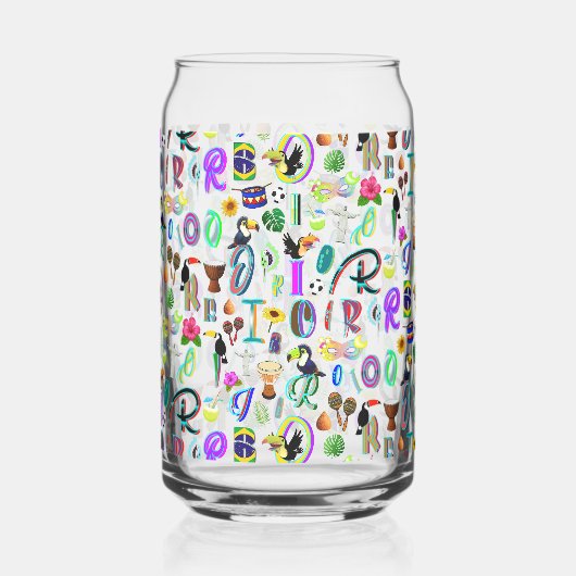 Carnaval Blikvorm Glas (Voorkant)