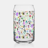 Carnaval Blikvorm Glas (Achterkant)