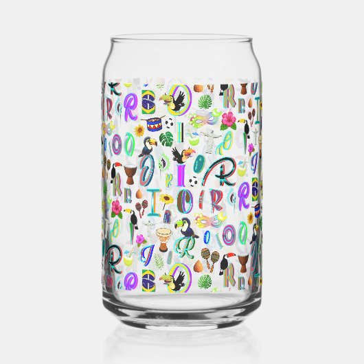 Carnaval Blikvorm Glas (Achterkant)
