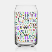 Carnaval Blikvorm Glas (Rechts)
