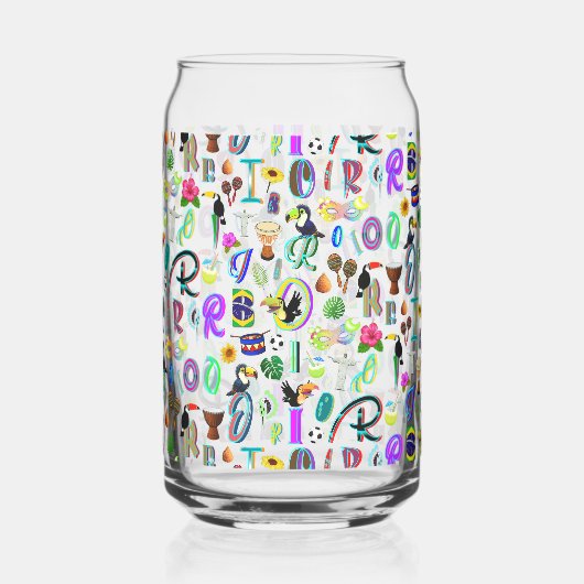 Carnaval Blikvorm Glas (Links)