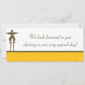 Carnaval Boarding Pass bruiloft uitnodiging (Achterkant)