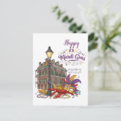 Carnaval Briefkaart (Staand voorkant)