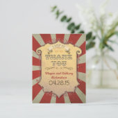 Carnaval bruiloft bedankt kaarten (Staand voorkant)