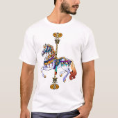 Carnaval Carrousel Paard Design T-shirt (Voorkant)