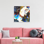 Carnaval Carrousel Paard Foto Leef Lach Liefde Canvas Afdruk (Insitu (Woonkamer))