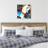 Carnaval Carrousel Paard Foto Leef Lach Liefde Canvas Afdruk (Insitu (Slaapkamer))