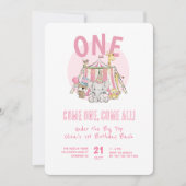 Carnaval Circus 1e Verjaardag Bash Kaart (Voorkant)